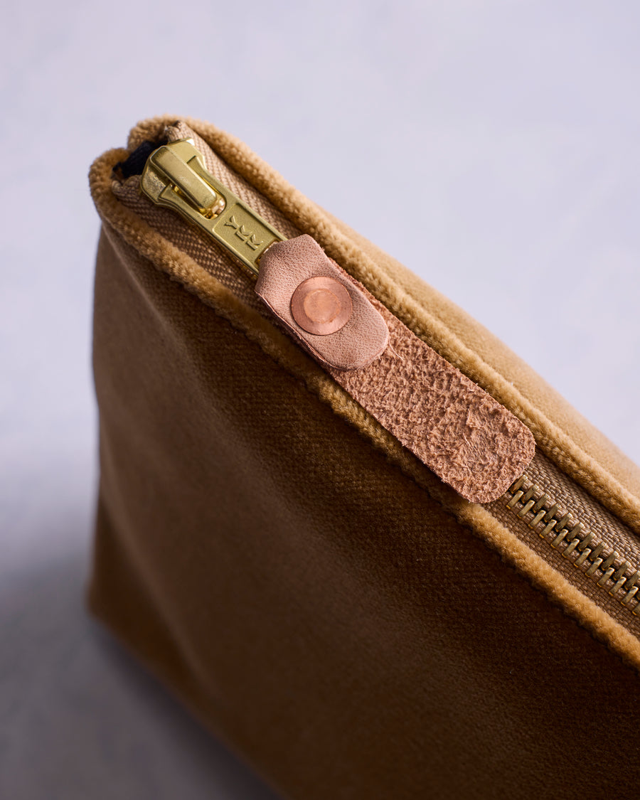 Bronze - Velvet Travel Clutch - Printfresh