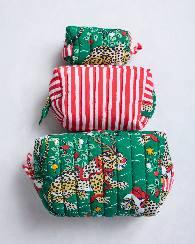 Very Merry Bagheera - Three's Best Pouch Set - Mistletoe - Printfresh