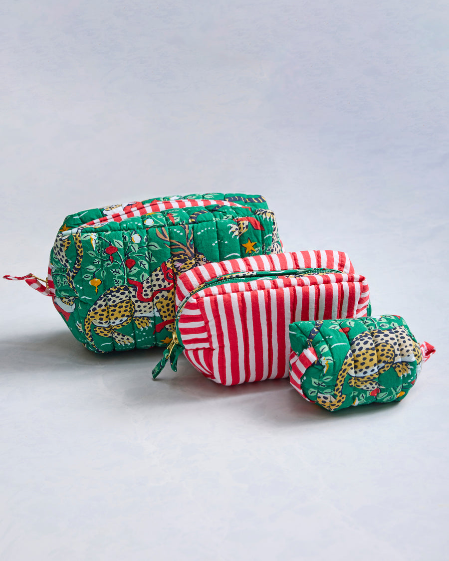 Very Merry Bagheera - Three's Best Pouch Set - Mistletoe - Printfresh