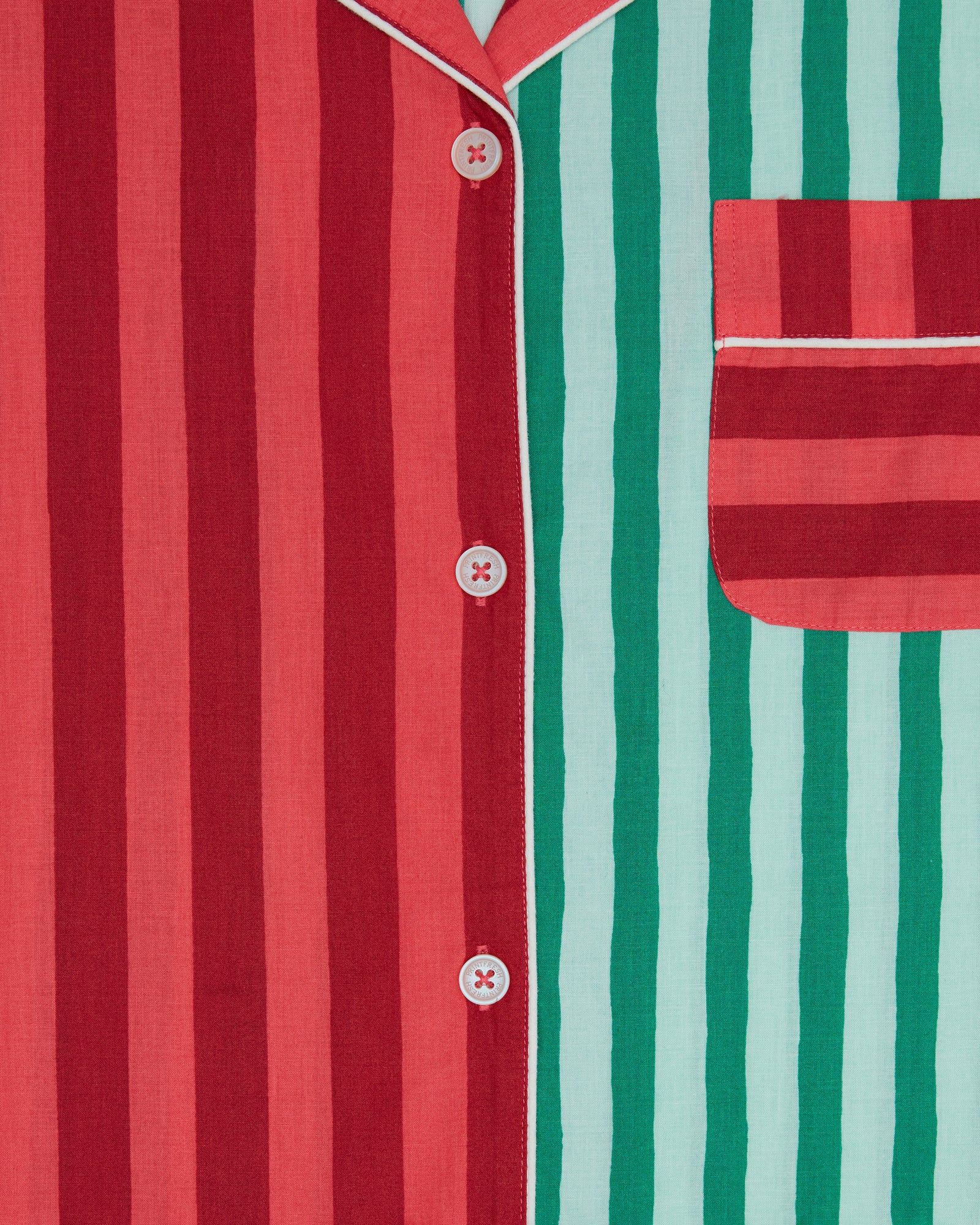 Holiday Stripes - Long PJ Set - Spearmint & Peppermint - Printfresh