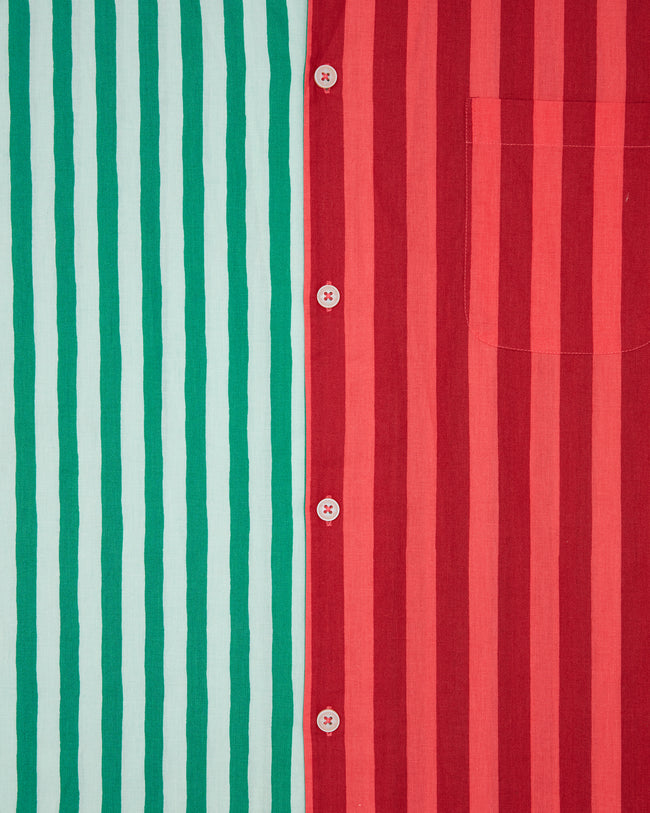 Holiday Stripes - Long PJ Set - Spearmint & Peppermint - Printfresh