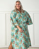 Holly Jolly Bagheera - Flannel Robe - Frosted Mint - Printfresh