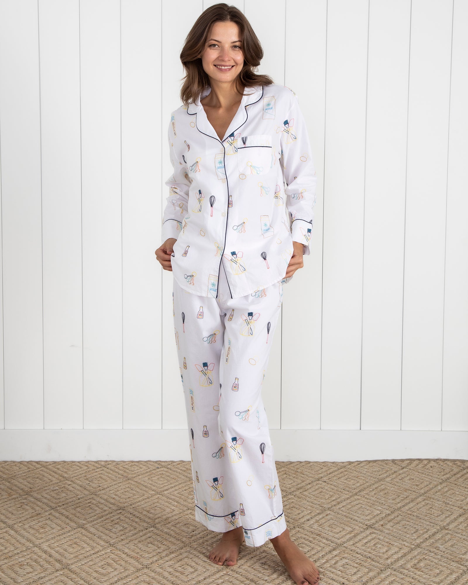 Home Chef - Long Sleep Set - Cloud - Printfresh