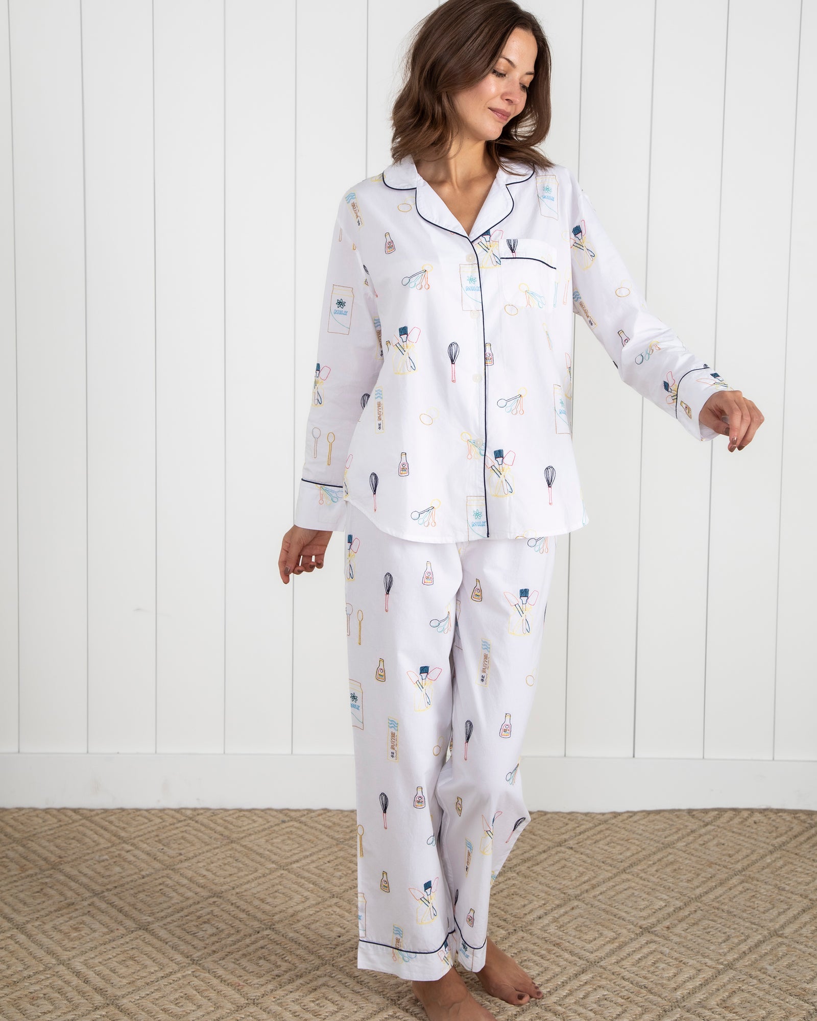 Home Chef - Long Sleep Set - Cloud - Printfresh