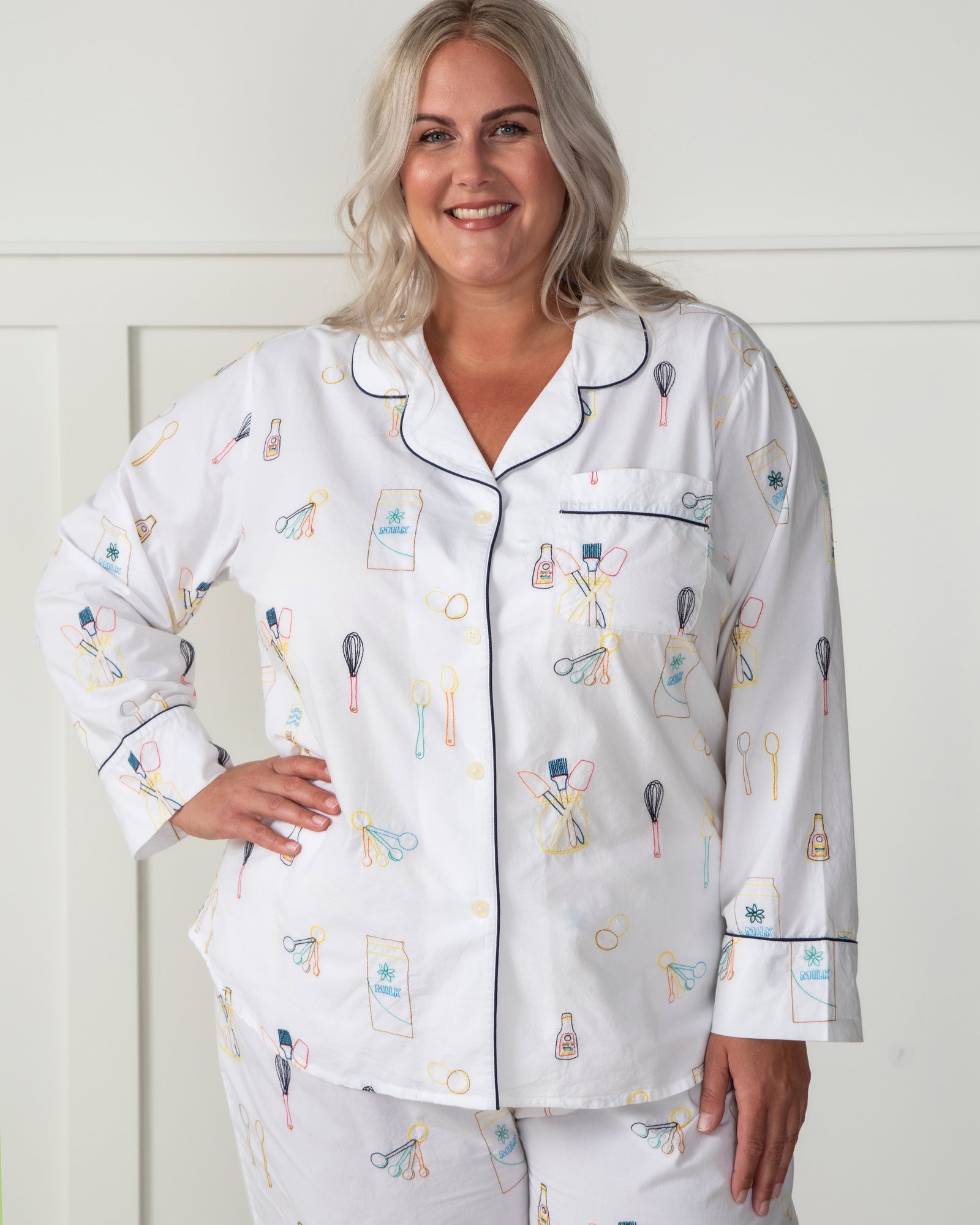 Home Chef - Long Sleep Set - Cloud - Printfresh