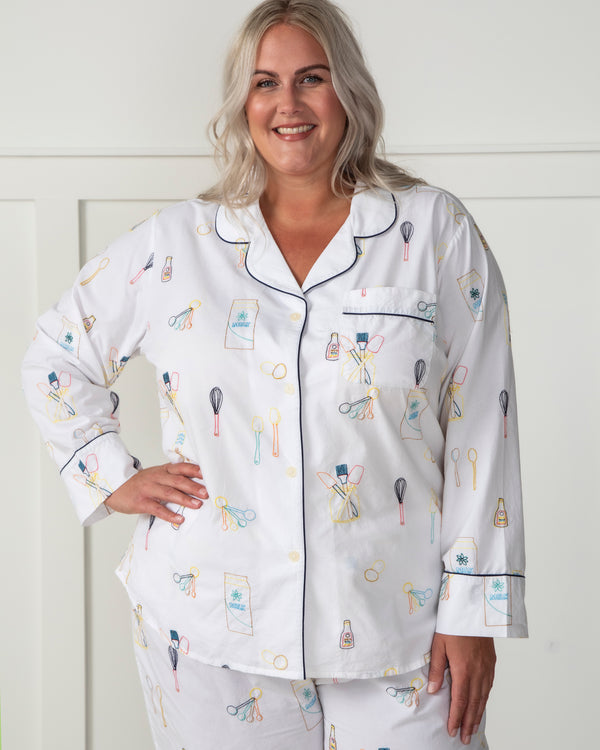 Home Chef - Long Sleep Set - Cloud - Printfresh