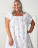 Home Chef - Pintuck Nightgown - Cloud - Printfresh
