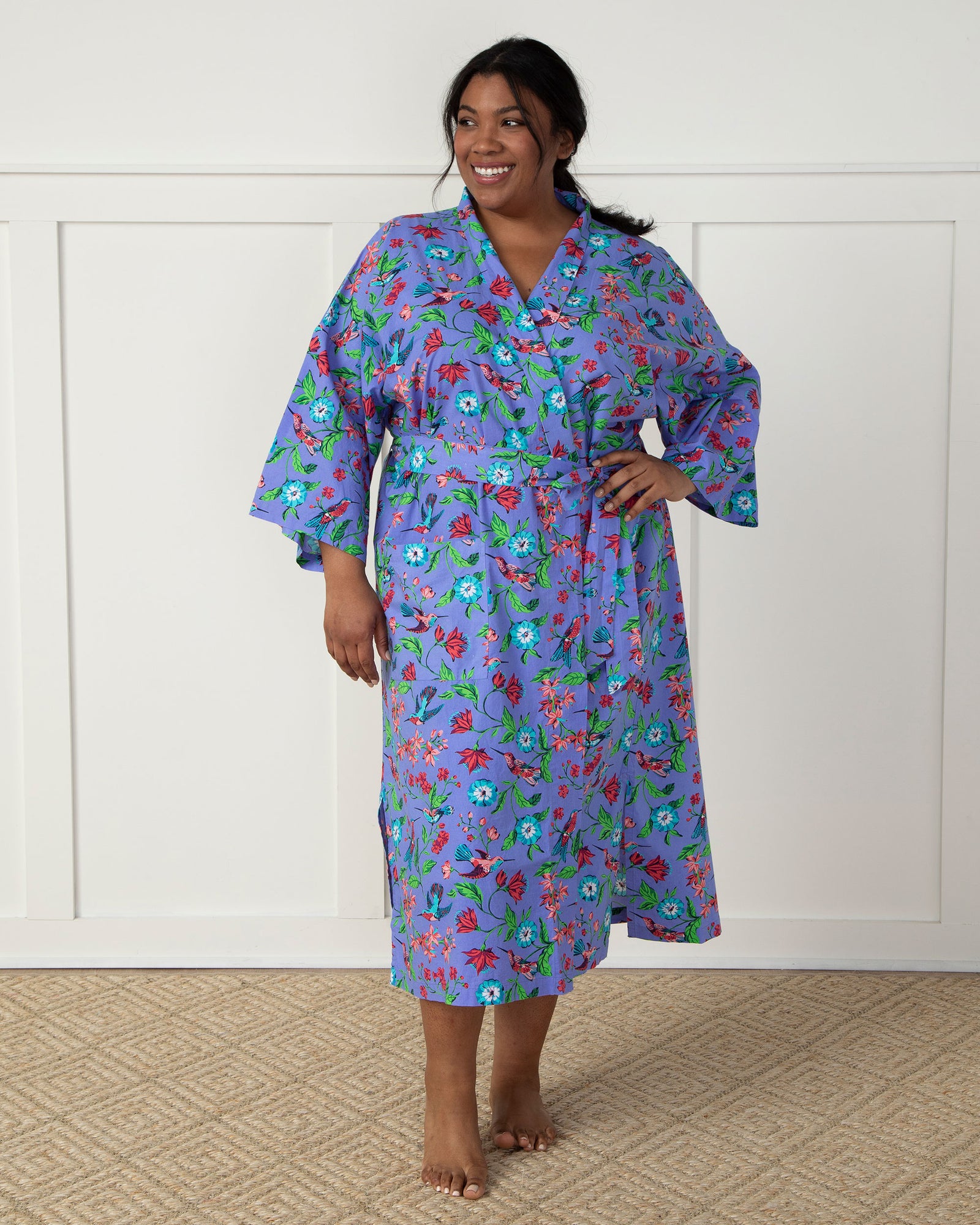 Hummingbird Haven - Robe - Crocus - Printfresh