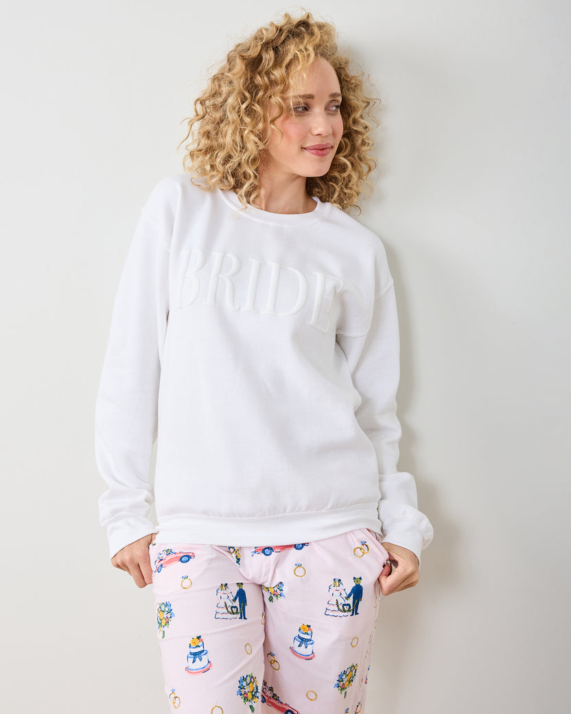 White - Bride Sweatshirt - Three Girls Shop - Printfresh