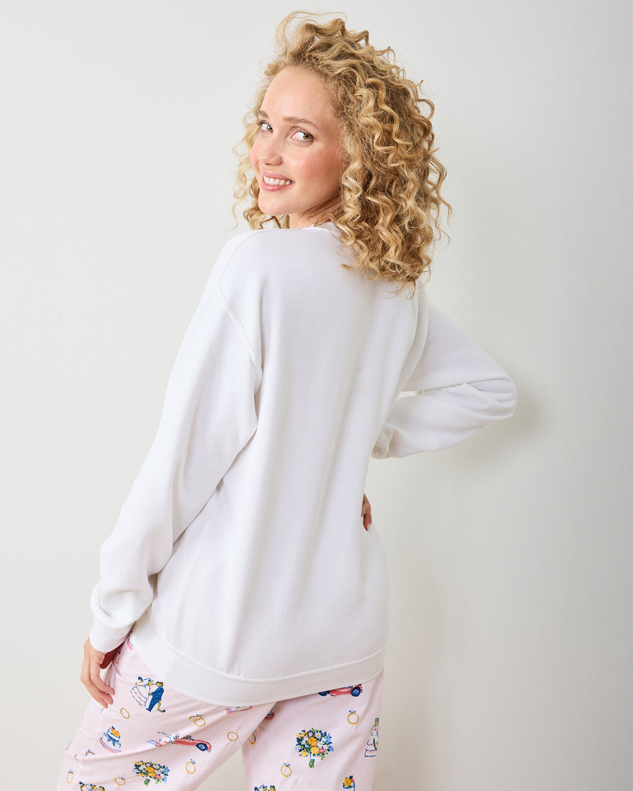 White - Bride Sweatshirt - Three Girls Shop - Printfresh