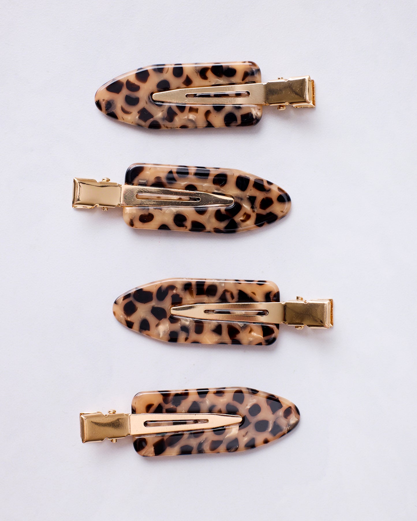 Leopard - Creaseless Clip Set Of 4 - Printfresh