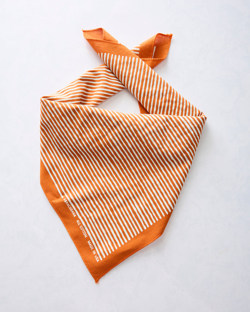 Marmalade Orange - Striped Bandana - Abracadana - Printfresh