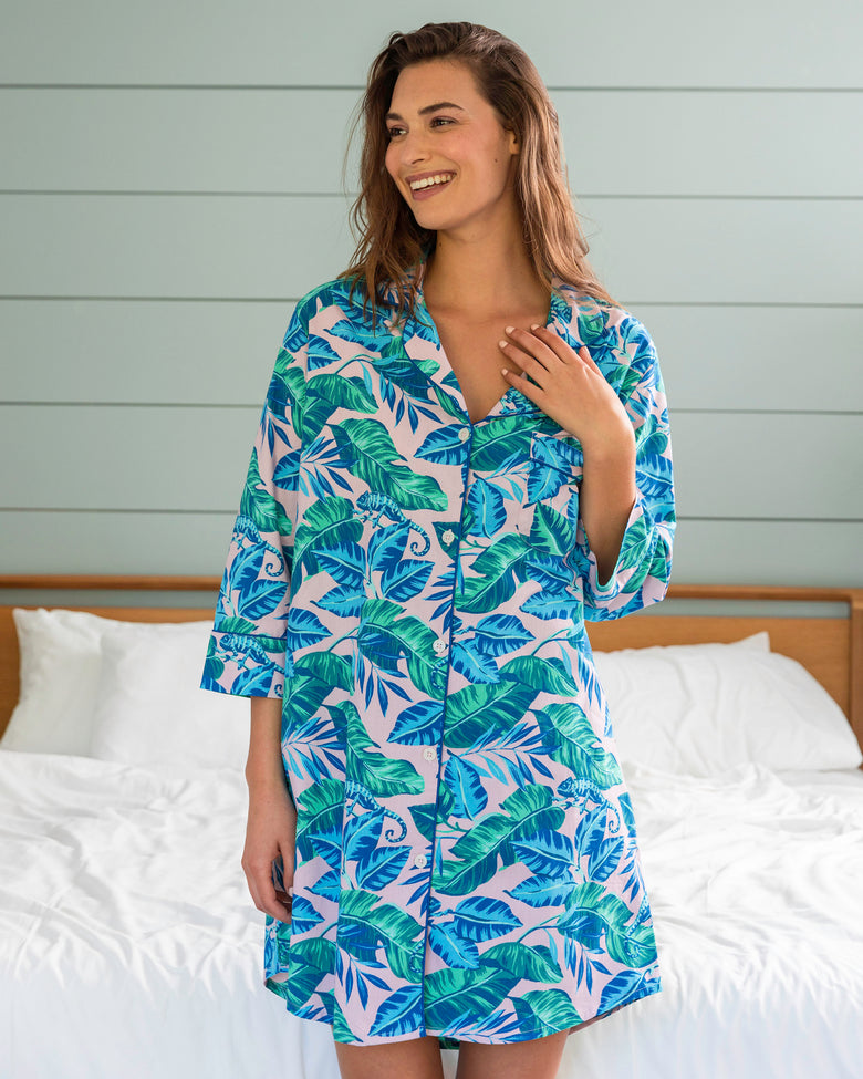 Karma Chameleon - Sleep Shirt - Bubblegum Pink - Printfresh