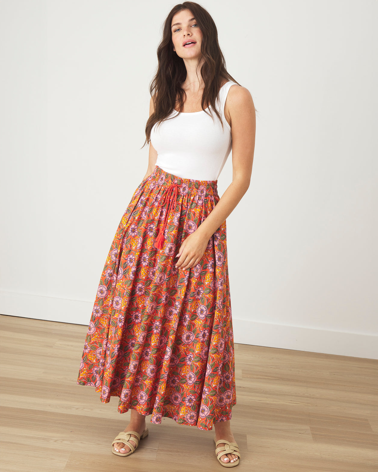 Leaps & Bounds - Carry On Skirt - Clay Pot - Printfresh