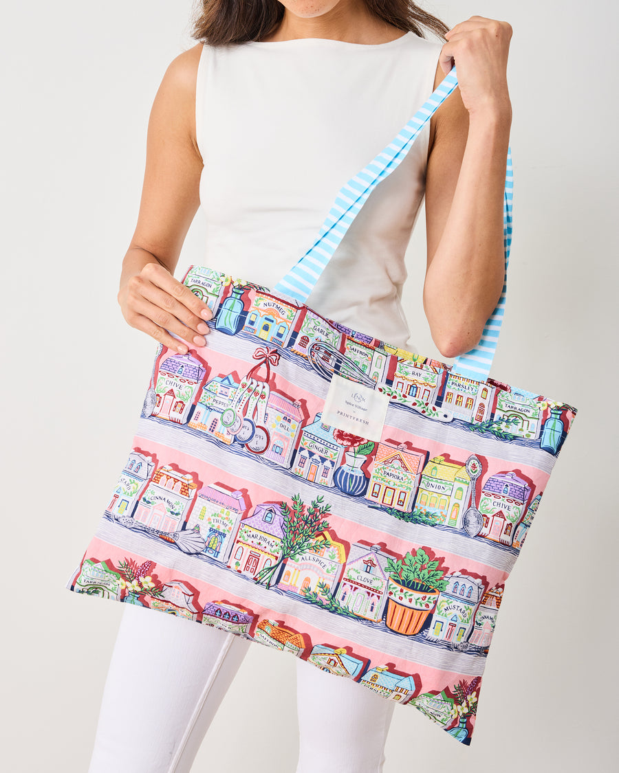 Lenox Spice Village™ x PF - Go To Tote - Kitchen Pink - Printfresh
