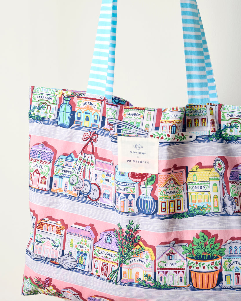 Lenox Spice Village™ x PF - Go To Tote - Kitchen Pink - Printfresh