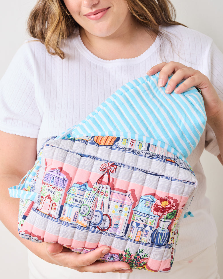 Lenox Spice Village™ x PF - Oversized Pouch Duo - Kitchen Pink