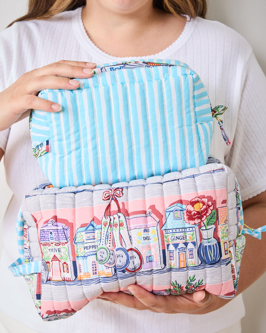 Lenox Spice Village™ x PF - Oversized Pouch Duo - Kitchen Pink - Printfresh