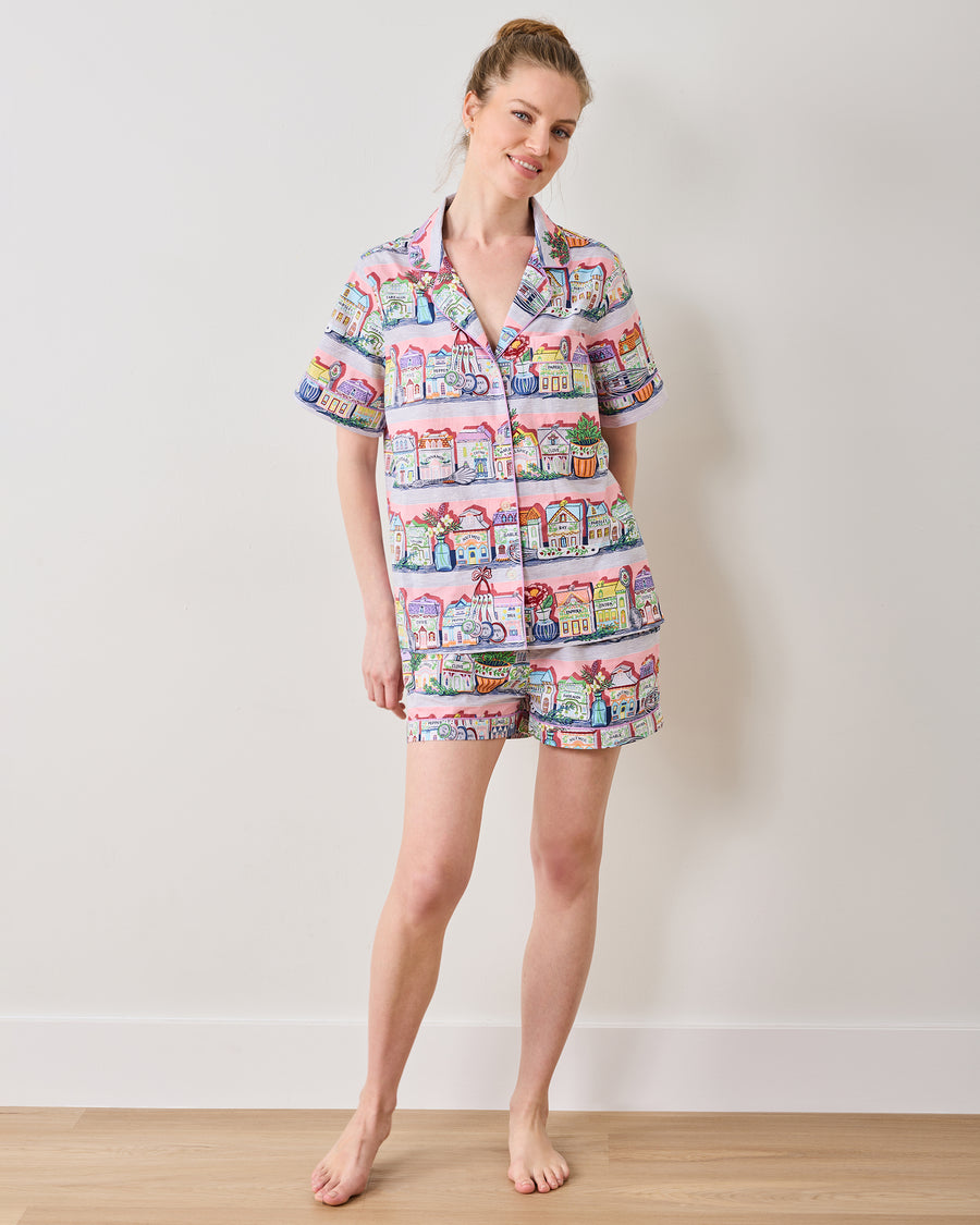 Lenox Spice Village™ x PF - Short PJ Set - Kitchen Pink - Printfresh
