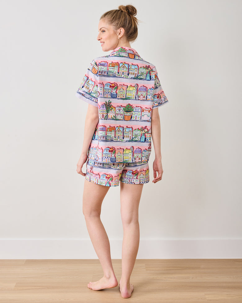Lenox Spice Village™ x PF - Short PJ Set - Kitchen Pink - Printfresh