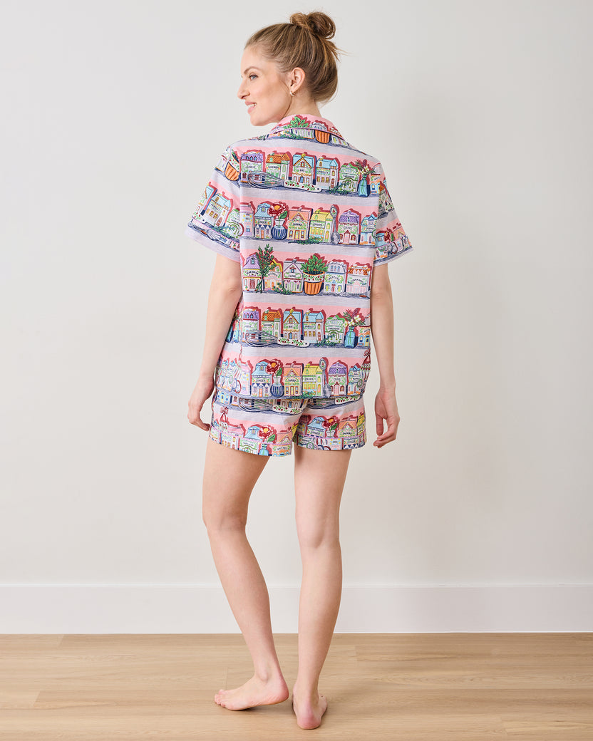 Lenox Spice Village™ x PF - Short PJ Set - Kitchen Pink - Printfresh