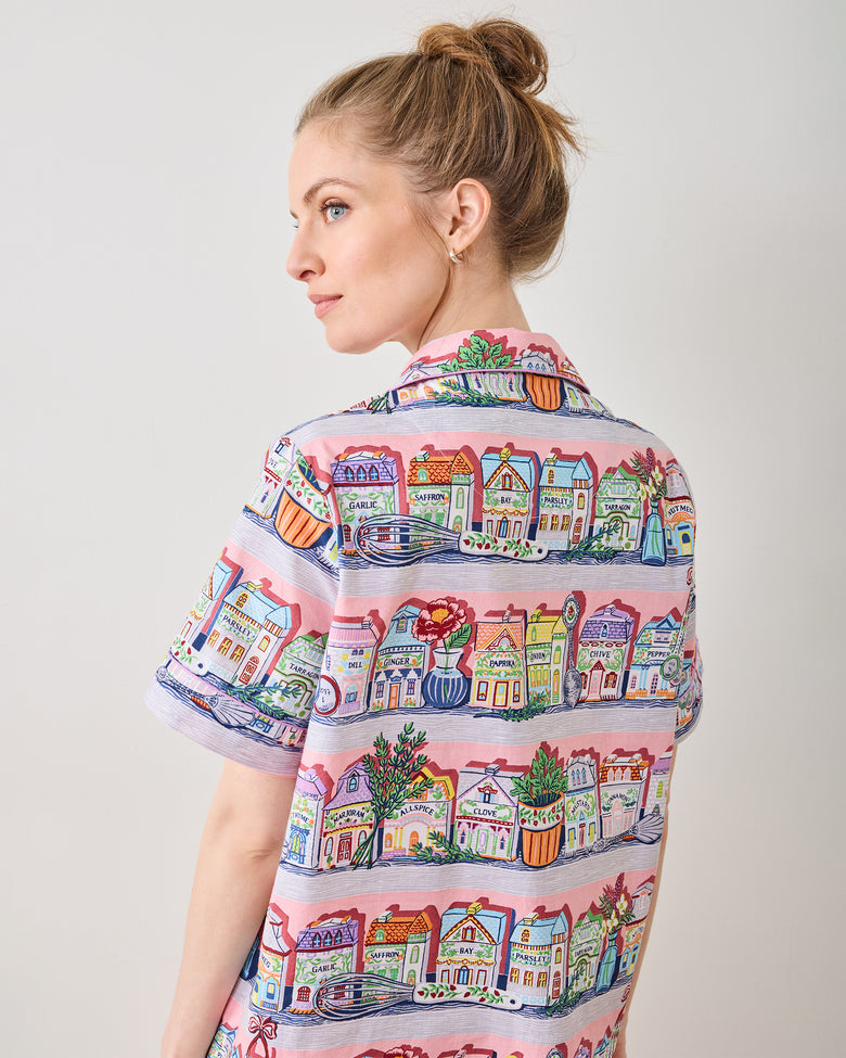 Champagne & Caviar - Short PJ Set - Pale Blue