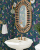 Must Love Dogs - Peel & Stick Wallpaper - Indigo - Printfresh