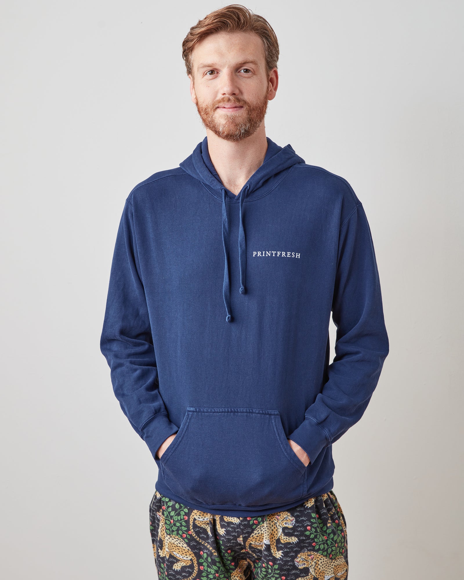 Navy - Men's Down Time Hoodie - Hoodie - Printfresh