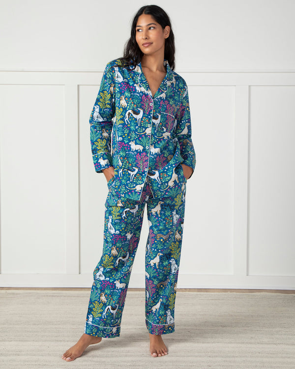 Must Love Dogs - Long PJ Set - Indigo - Printfresh