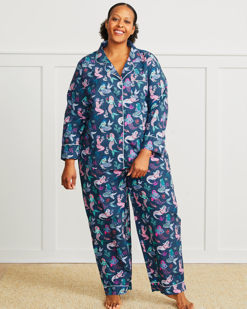 Mythical Mermaids - Long Sleep Set - Shoreline Blue - Printfresh