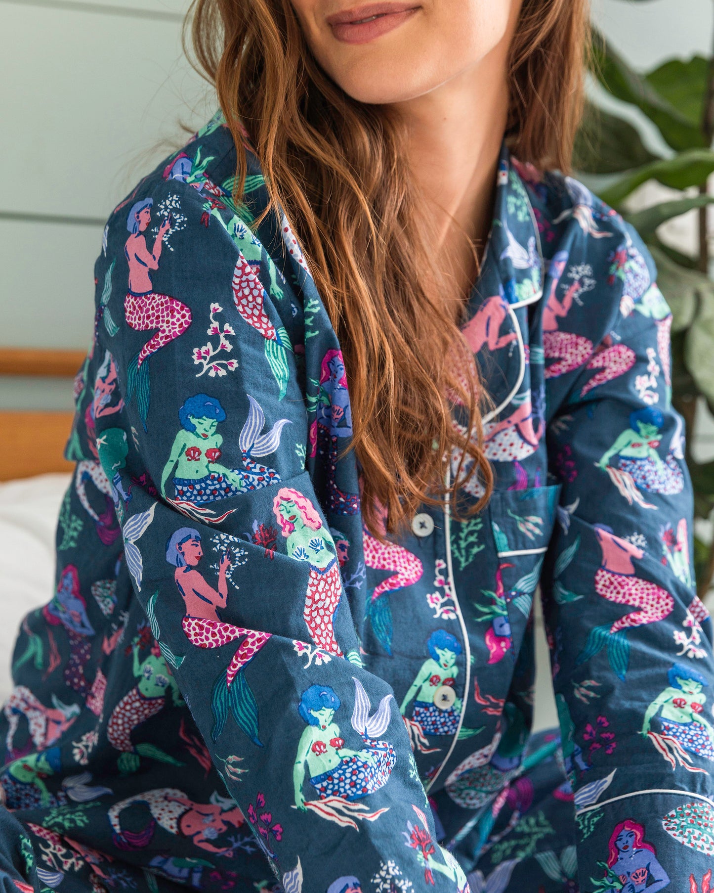 Mythical Mermaids - Long Sleep Set - Shoreline Blue - Printfresh
