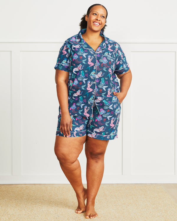 Mythical Mermaids - Short Sleep Set - Shoreline Blue - Printfresh