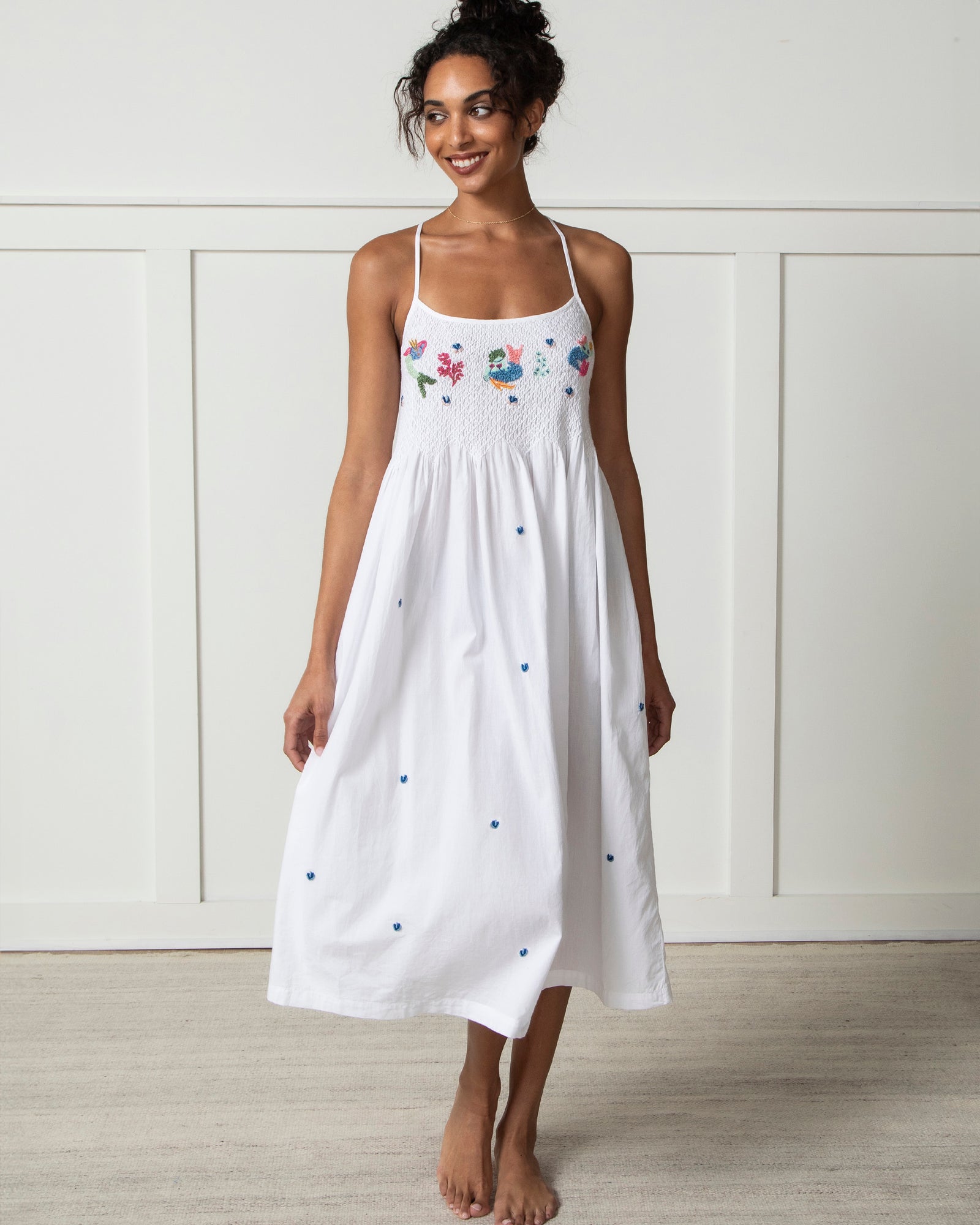 Daughters Of Triton - Naya Nightie - Cloud - Printfresh