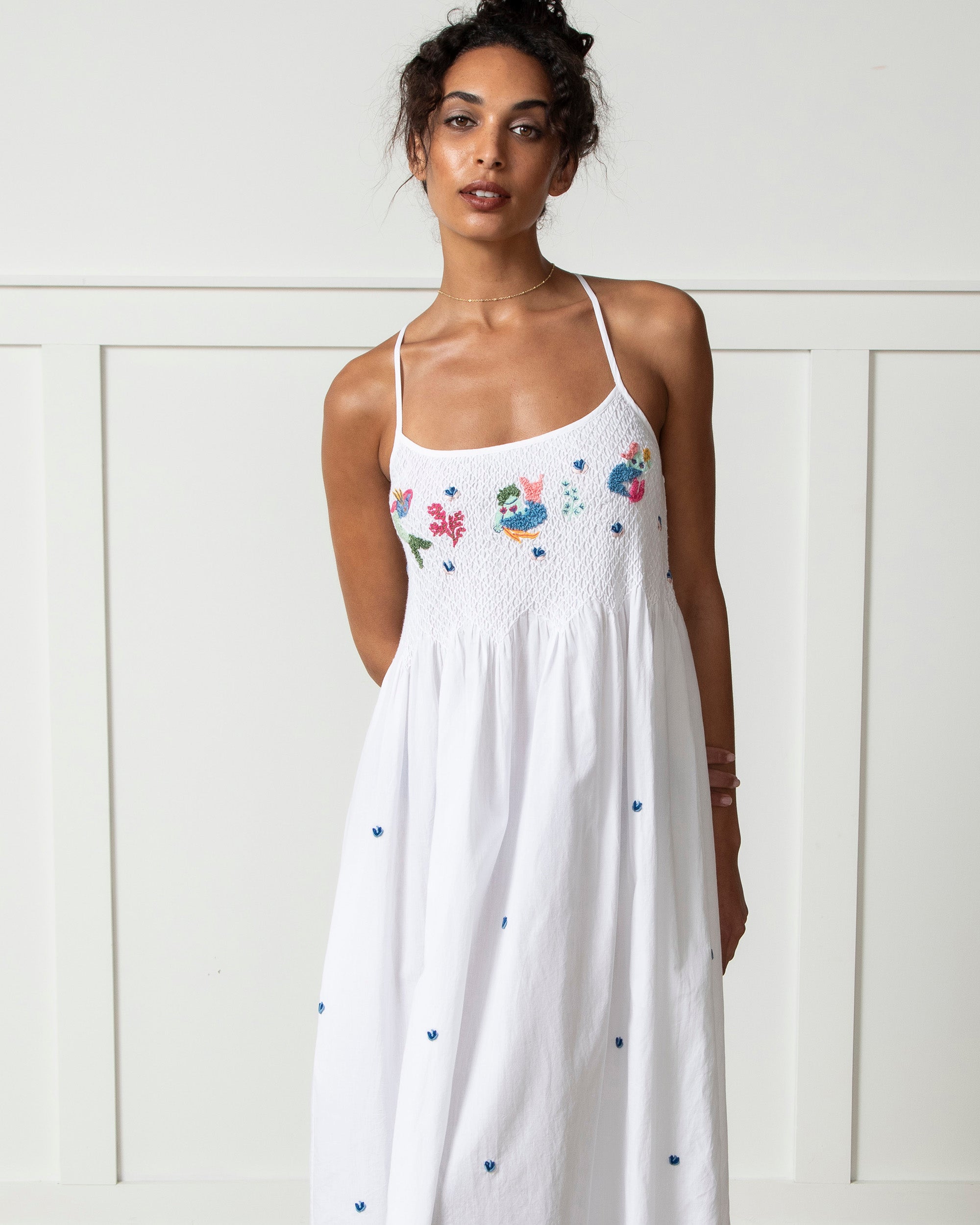 Daughters Of Triton - Naya Nightie - Cloud - Printfresh