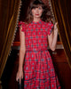 Nostalgia Plaid - Ready to Ruffle Dress - Joyful Red - Printfresh