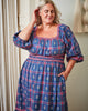 Nostalgia Plaid - Stroll Around Dress - Navy - Printfresh