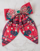 Nostalgia Plaid - Embellished Bow - Joyful Red - Printfresh