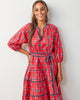 Nostalgia Plaid - Main Street Dress - Joyful Red - Printfresh