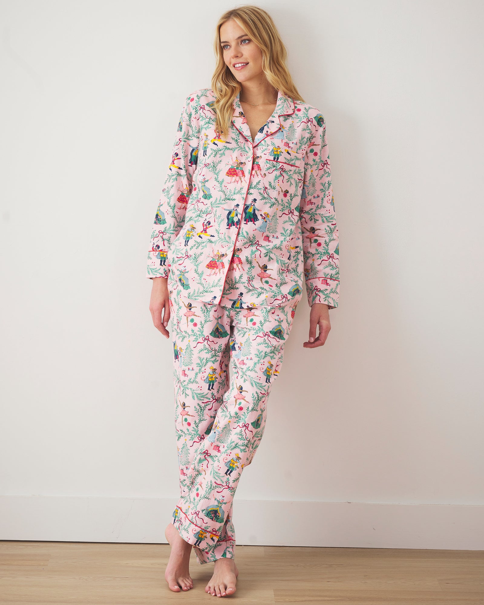 Nutcracker Dreams - Long PJ Set - Ballet Pink - Printfresh