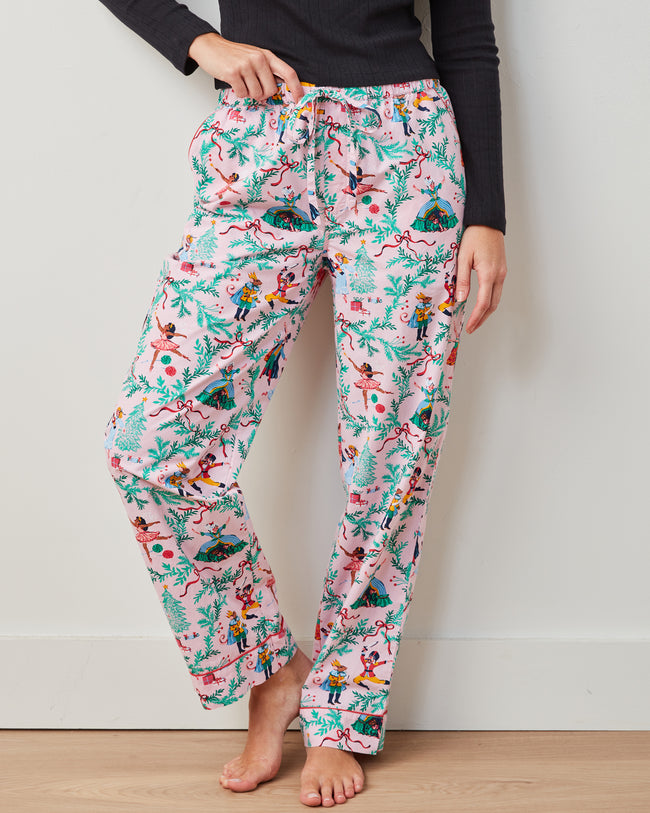 Nutcracker Dreams - PJ Pants - Ballet Pink - Printfresh