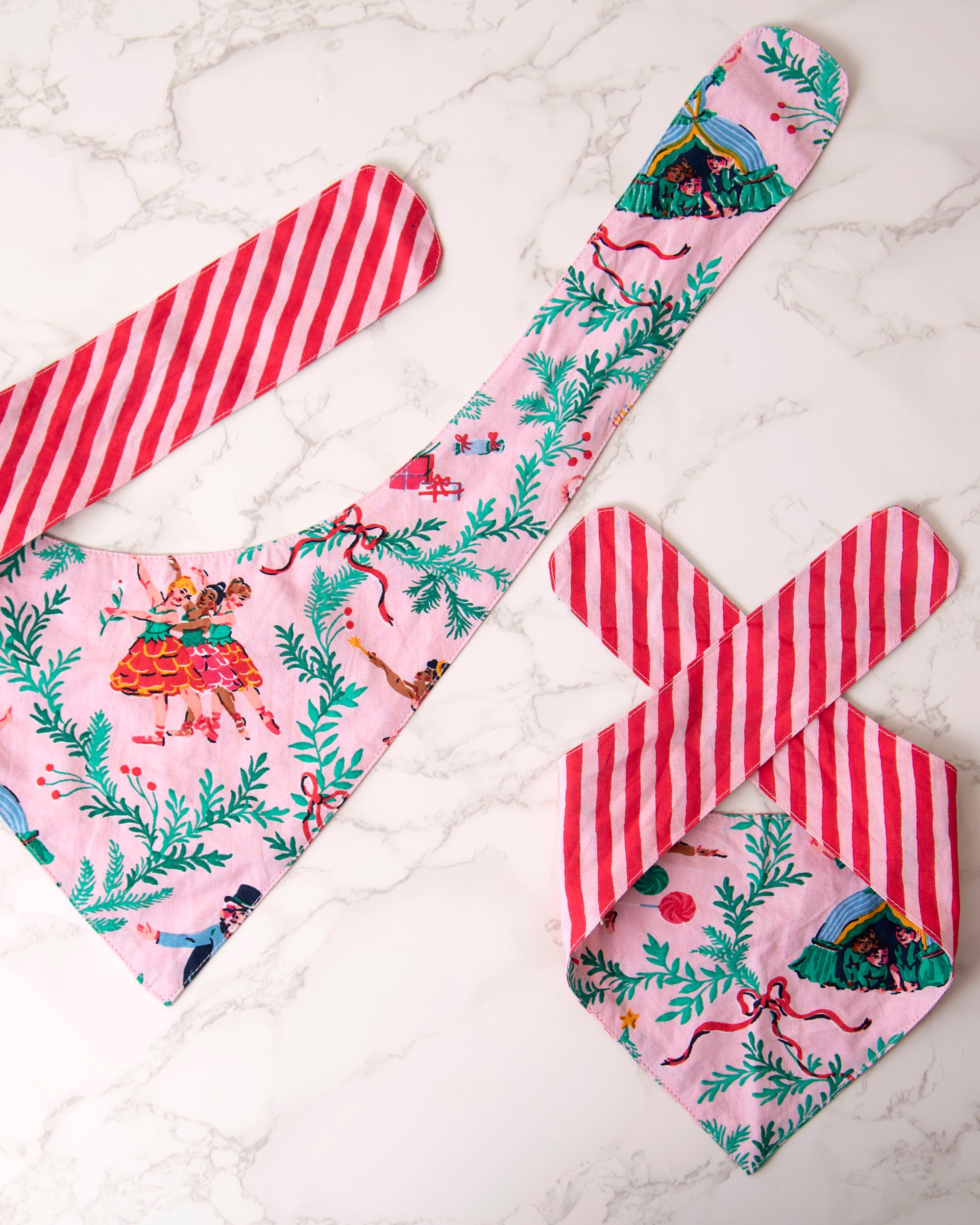 Nutcracker Dreams - Pet Bandana - Ballet Pink - Printfresh