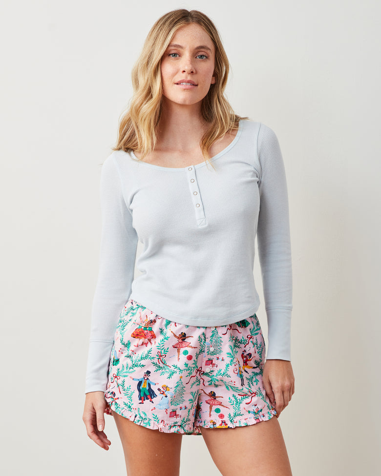 Nutcracker Dreams - Ruffle Shorts - Ballet Pink - Printfresh