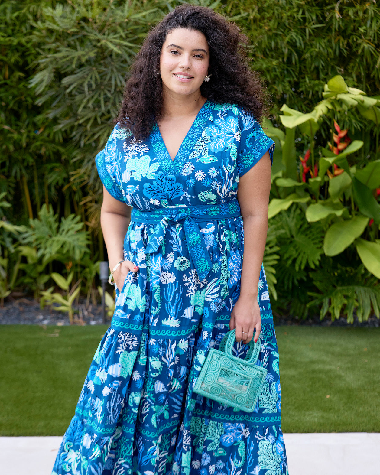 Oceania - Beachy Keen Dress - Navy - Printfresh