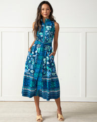 Oceania - Coast to Coast Dress - Navy - Printfresh