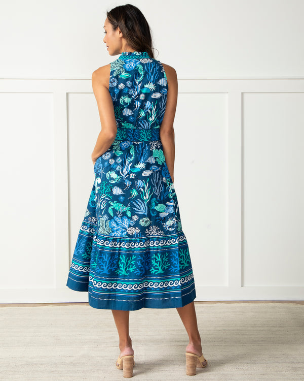 Oceania - Coast to Coast Dress - Navy - Printfresh