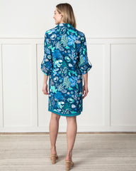 Oceania - Graceful Getaway Dress - Navy - Printfresh