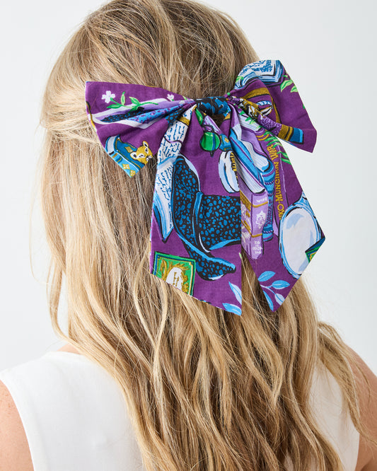 Elphaba's Alchemy - The Preppy Hair Bow - Brewed Blackberry - Printfresh