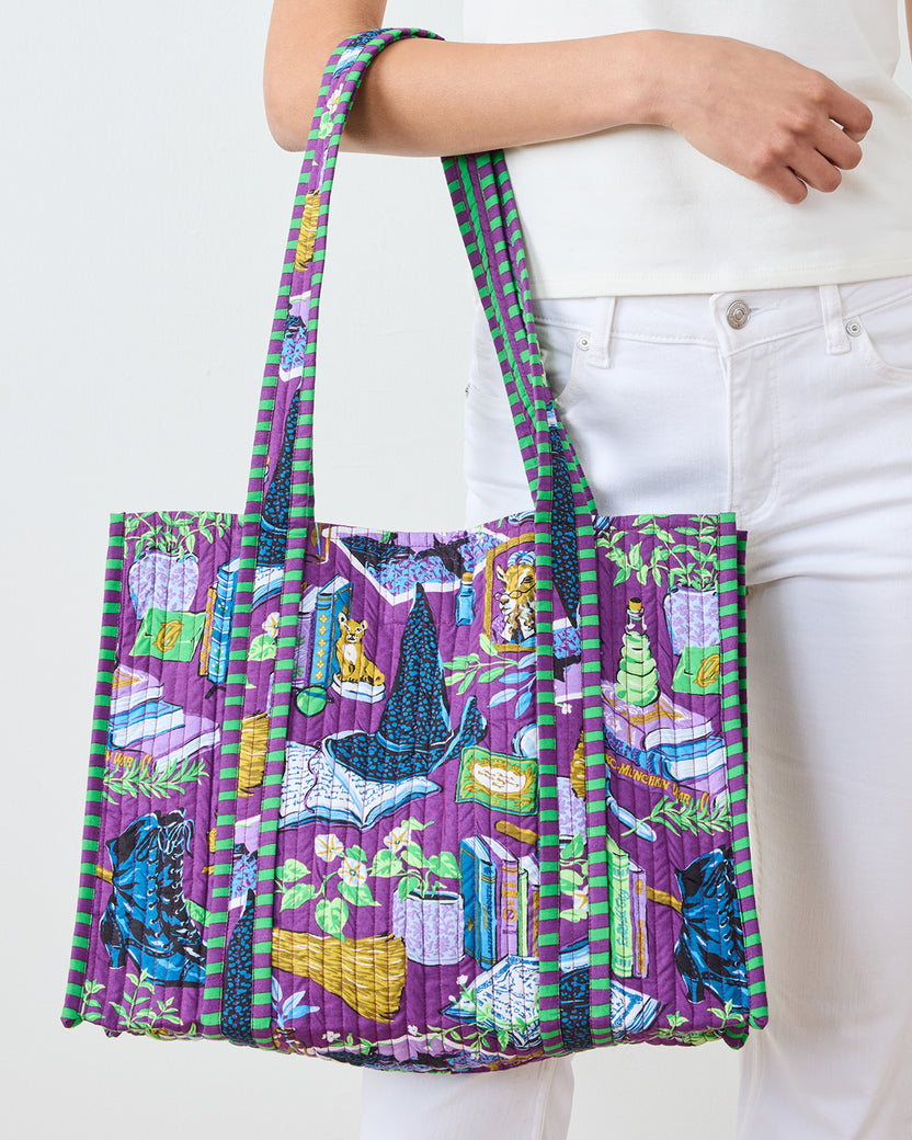 Elphaba's Alchemy - Petite Traveler Tote - Brewed Blackberry - Printfresh