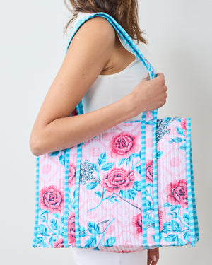 Glinda's Garden - Petite Traveler Tote - Popular Pink