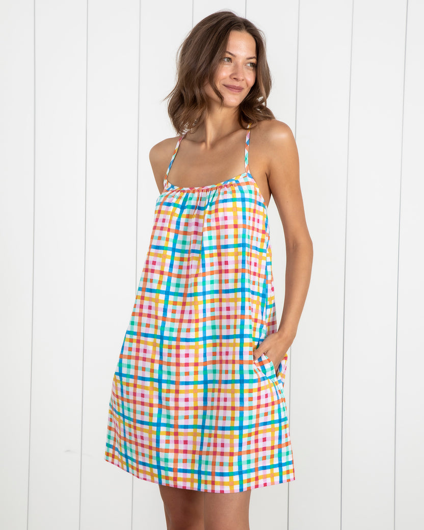 Printfresh + Oh Joy! - Plaid Picnic - Cami Nightgown - Citrus Squeeze - Printfresh